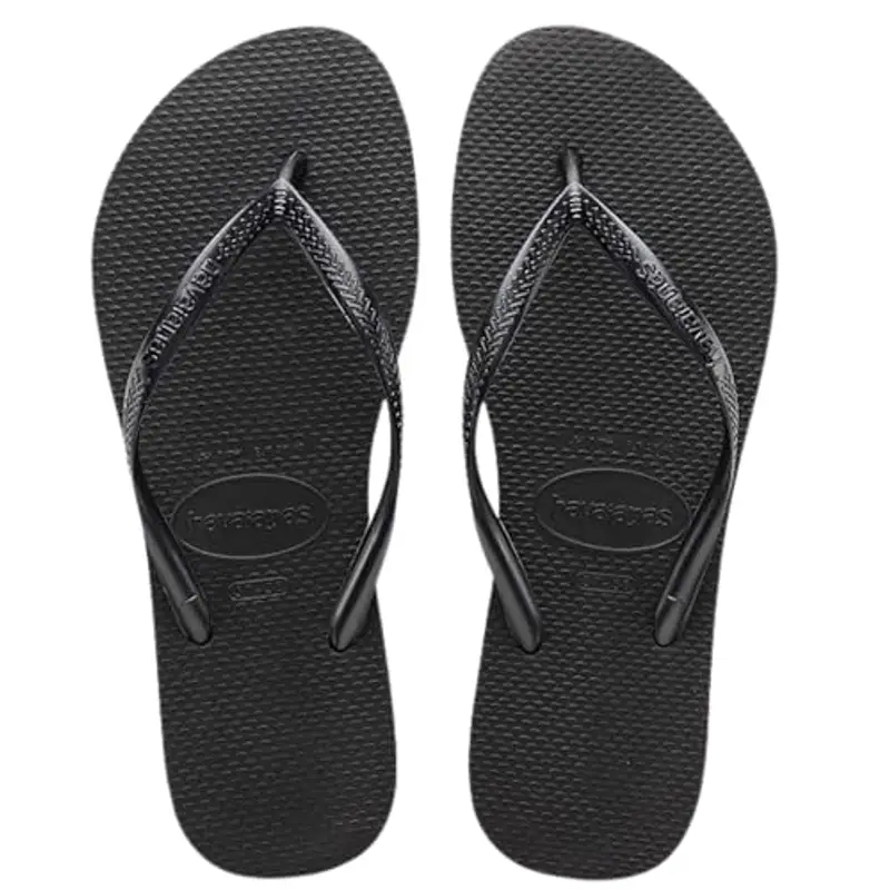 Havaianas Slim, Infradito Donna Nero 39/40 EU