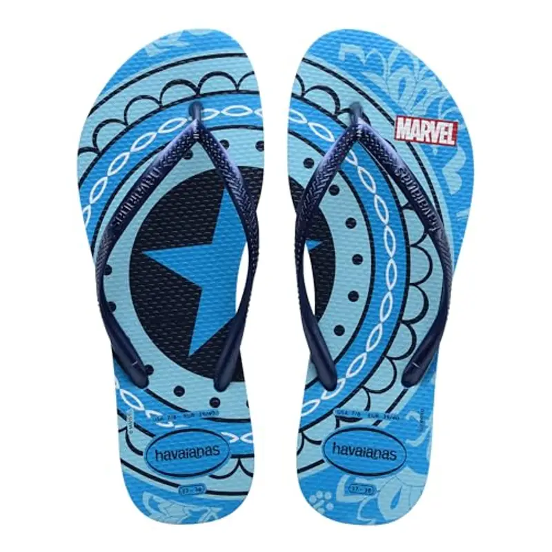 Havaianas Slim Marvel Infradito Unisex Bambini, Colore: Turchese, /30 EU