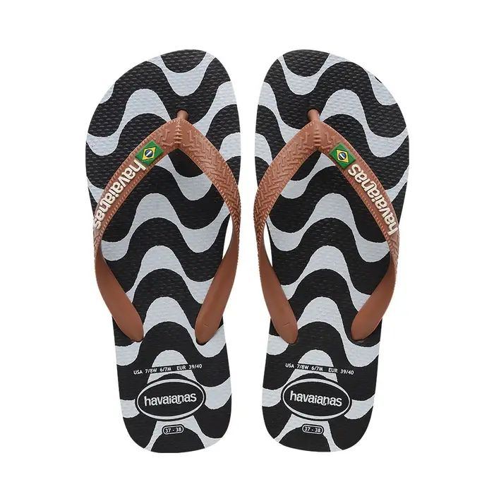 Top Ginga Copacabana Nero - Infradito Mare Donna BRASIL - EUR