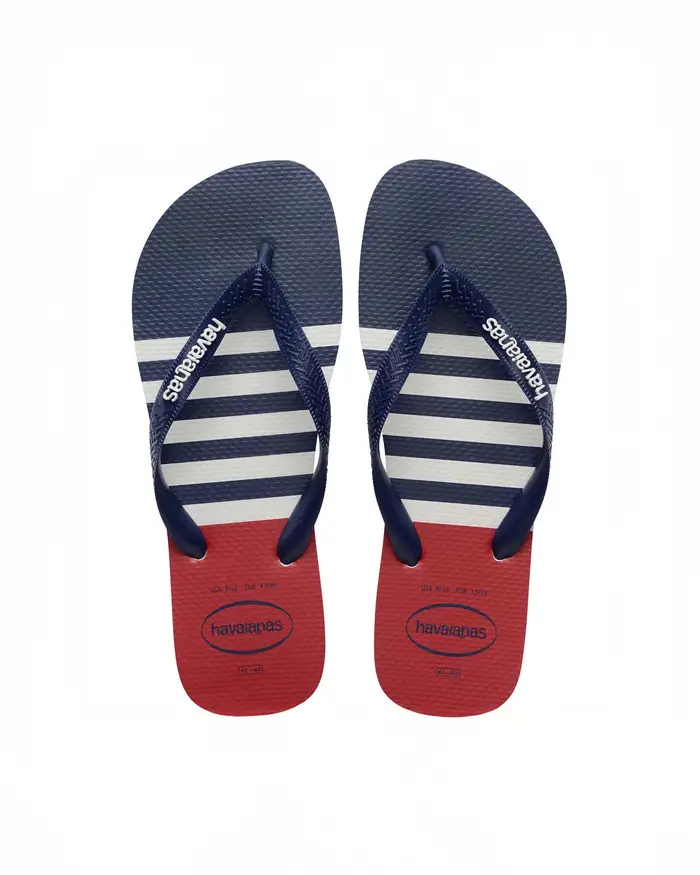 Havaianas Top Nautical blu rossa e bianca a righe con fascetta blu