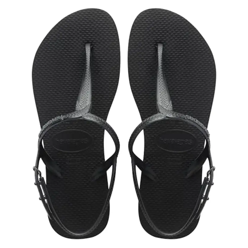 Havaianas Twist, Sandali Comodi, Eleganti E Versatili, Fibbia Regolabile Sui Lati, Cinturini A T Con Finitura Metallica, Suola