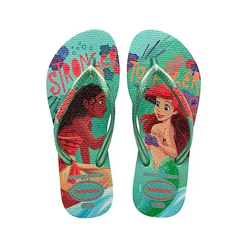 Havaianas Unisex Kid's Slim Princess Flip Flops, Citronella, 8C
