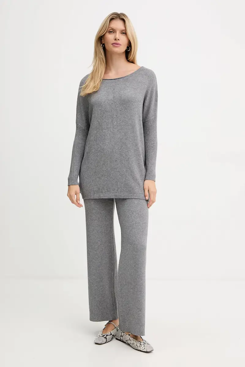 Haveone tuta da ginnastica donna colore grigio HNC-P001