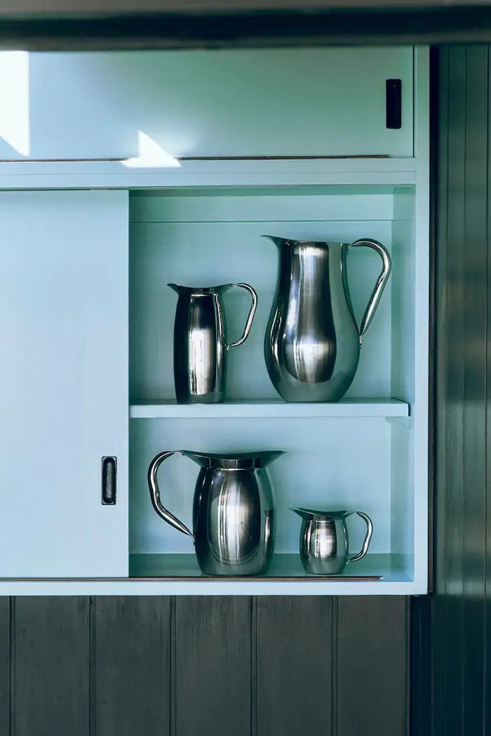 brocca in acciaio inossidabile 19 x 22,4 x 14,5 cm Grigio miniatura 4