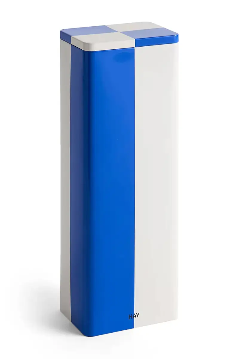 Hay contenitore con copperchio Tin Container 10, 8 x 7, 8 x 29, 5 cm colore blu