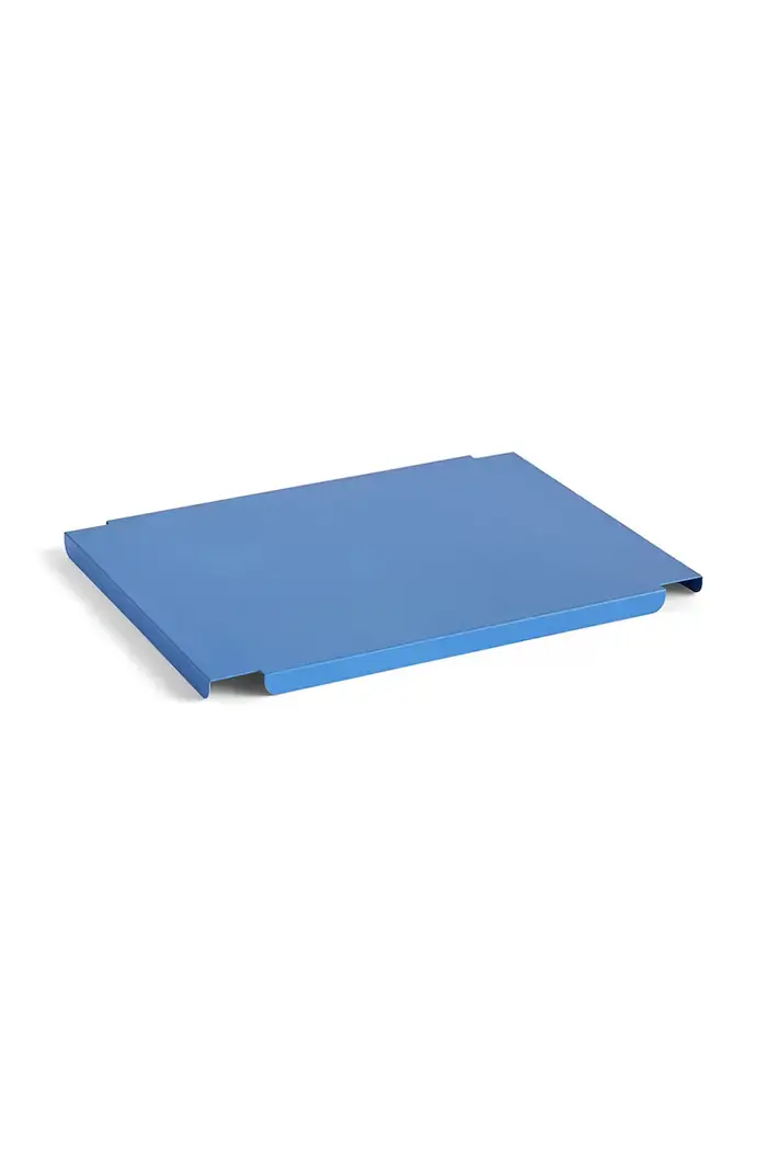 Hay in acciaio dipinto con polvere 34,5 x 26,5 cm Blu