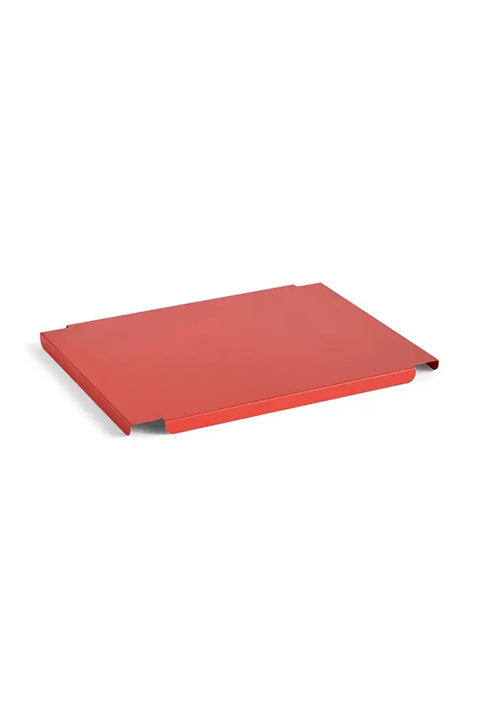 Hay in acciaio dipinto con polvere 34,5 x 26,5 cm Rosso