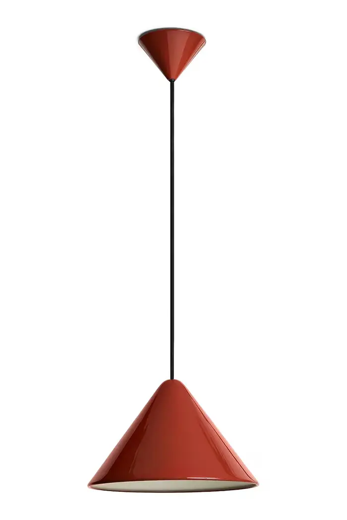 Hay lampada sospesa in metallo 16 x 26 cm Rosso