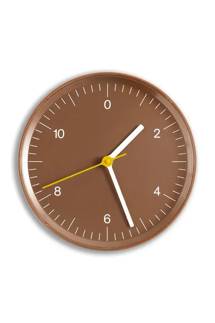 Hay orologio da parete in plastica 3,6 x 26,5 x 26,5 cm Marrone