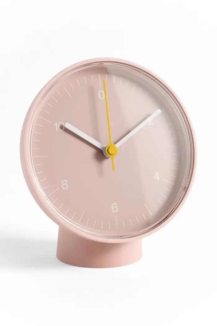 Hay orologio da tavola in plastica 14,5 x 13 x 8 cm Rosa