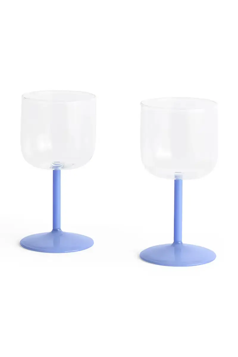 Hay set di calici Tint Wine 7, 5 x 15 cm pacco da 2 colore blu