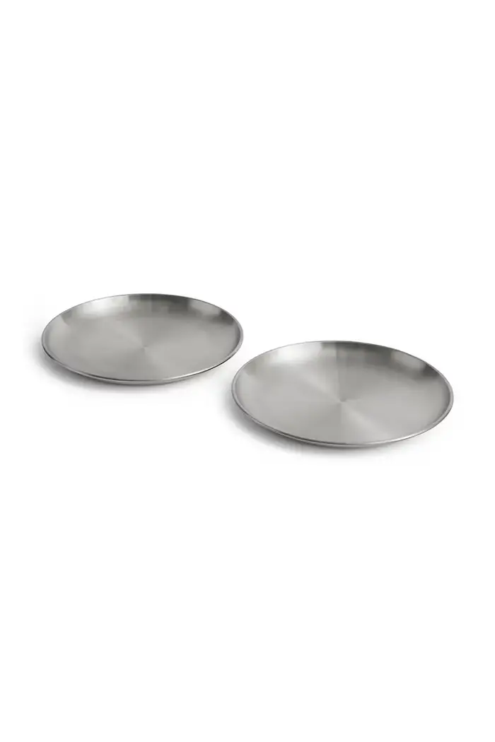 Hay set di piatti da servire in acciaio inossidabile 26 x 26 cm Grigio