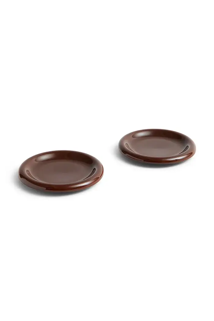 Hay set di piatti per snack in terracotta 2,4 x 18 x 18 cm Marrone