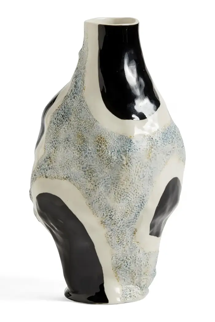 Vaso decorativo in gres 27 x 15 x 15 cm Multicolore