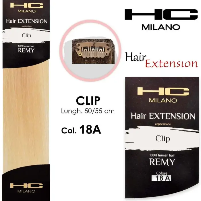 Hc milano extension 3 clip remy largh.14-16cm lungh.50cm col.18a