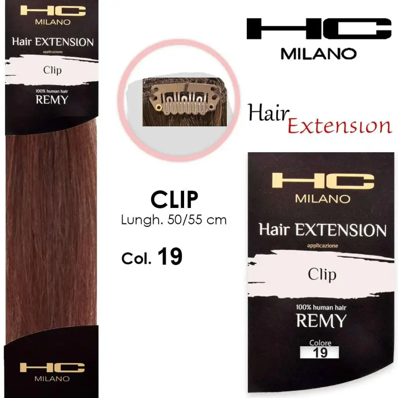 Hc milano extension 3 clip remy largh.14-16cm lungh.50cm col.19