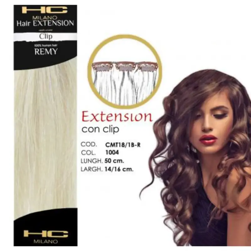 Hc milano extension 3 clip remy largh.14-16cm lungh.50cm col.s3