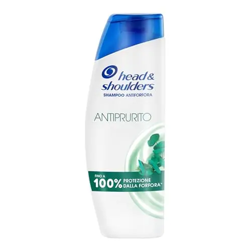 Head & Shoulders Shampoo Antiforfora Antiprurito 250ml per Uso Quotidiano. Fino al 100% di Protezione dalla Forfora