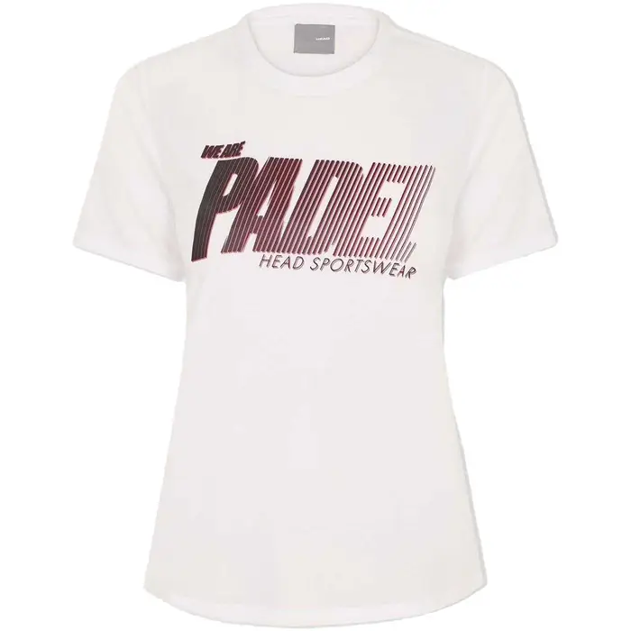 Head T-shirt Padel Bianco