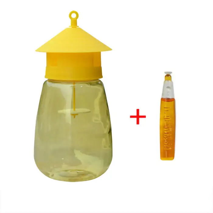 Trappola per Mosche e Moscerini in Plastica Efficace per la Cucina con Bottiglia Riutilizzabile per Guava Pomodoro