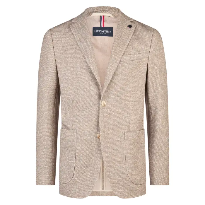 Hechter Giacca in jersey elasticizzato strutturato Modern Fit Beige