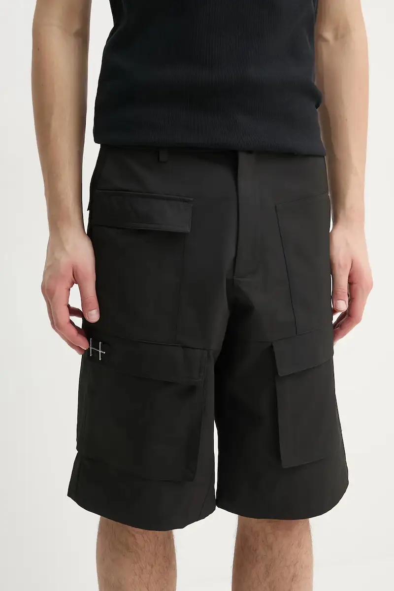 HELIOT EMIL pantaloncini uomo colore nero PRESS25_M_10_163_BLK01_CO