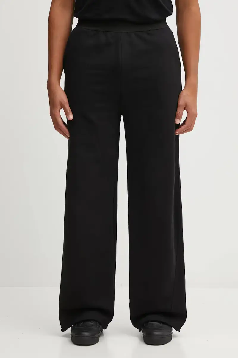 HELIOT EMIL pantaloni tuta di cotone uomo colore nero AW25_M_10_215_BLK01