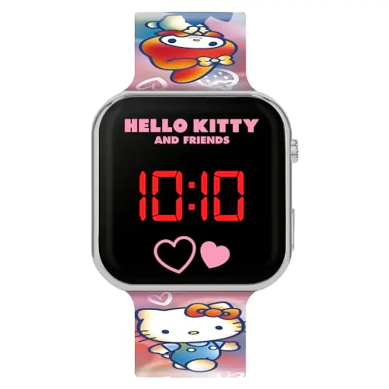 Kids Licensing HELLO KITTY - Orologio Digitale LED Silicone Rosa Moderno