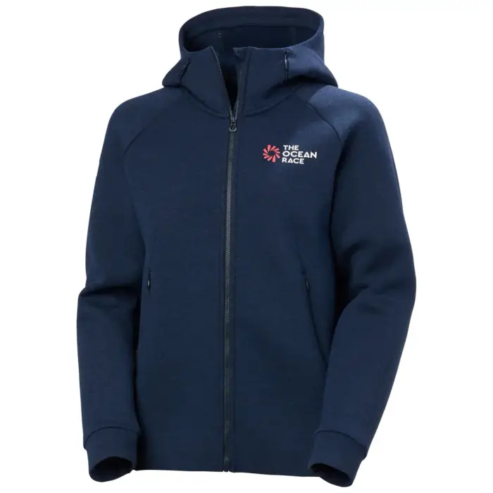 Helly Hansen Felpa con cerniera a cappuccio da donna The Ocean Race Bleu