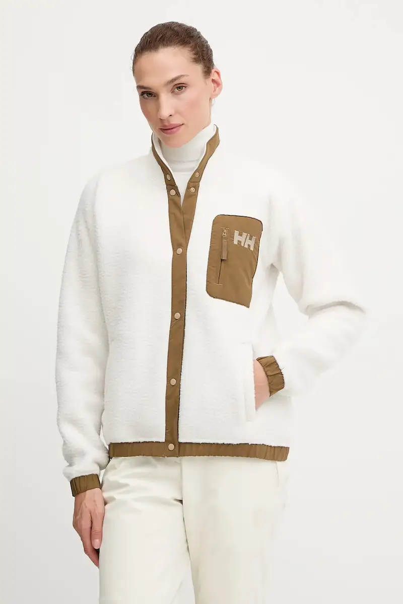 Helly Hansen felpa in pile IMPERIAL donna colore bianco 63372