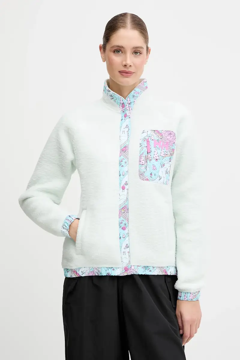 Helly Hansen felpa in pile IMPERIAL donna colore verde 63372