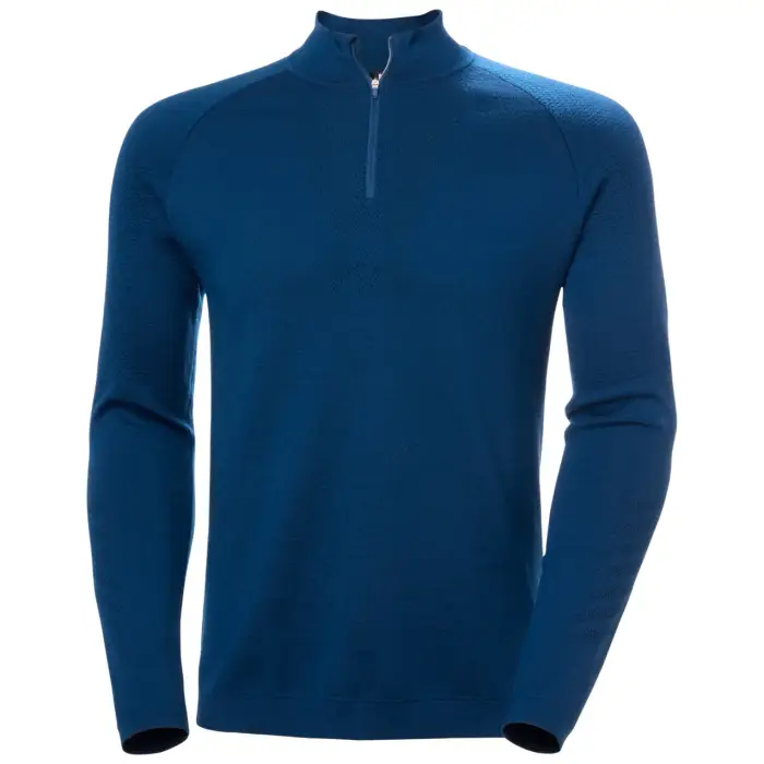 Maglia a maniche lunghe con zip a metà Helly Hansen Lifa Bleu