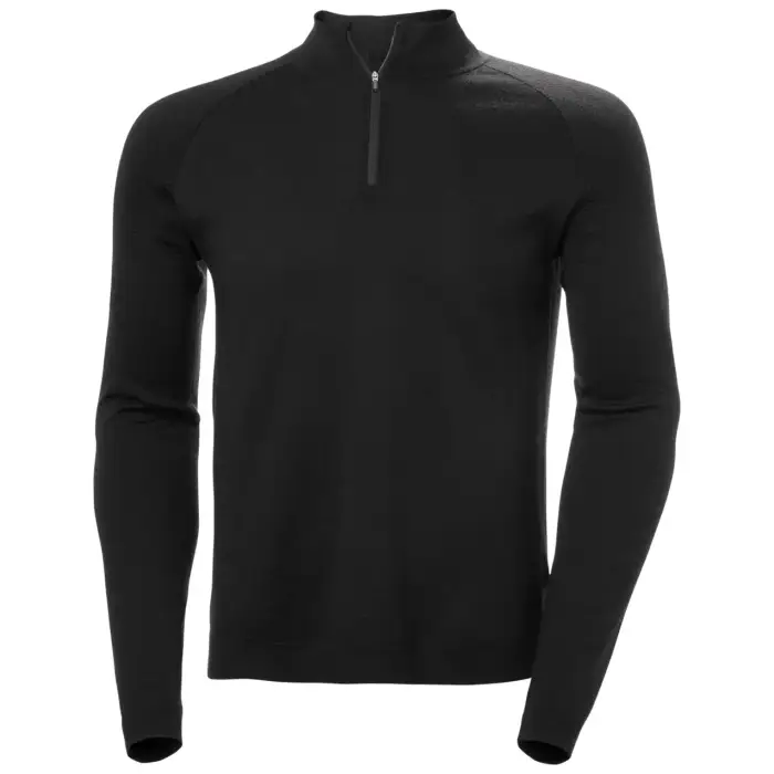Maglia a maniche lunghe con zip a metà Helly Hansen Lifa Noir