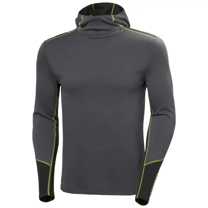 Maglietta a maniche lunghe con cappuccio Helly Hansen Lifa Merino Gris