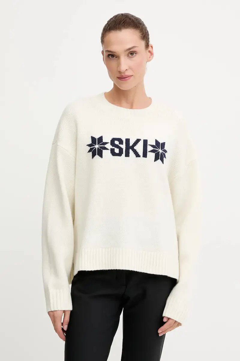 Helly Hansen maglione con lana BLISS colore beige 54604