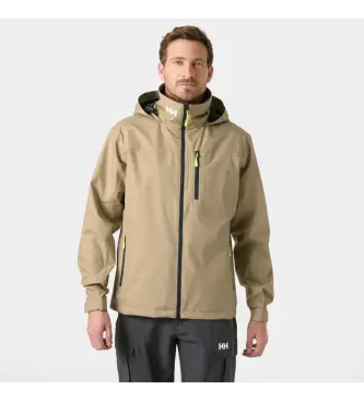 Helly Hansen per uomo 34443 Giacca con cappuccio Crew 2 0 beige, Casual, Sportivo, Multisport, Poliestere