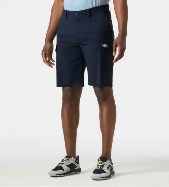 per uomo 34537 Pantaloncini Hh Qd Cargo 11" blu navy (38), Casual, Sportivo, Outdoor, Multisport, Poliamide