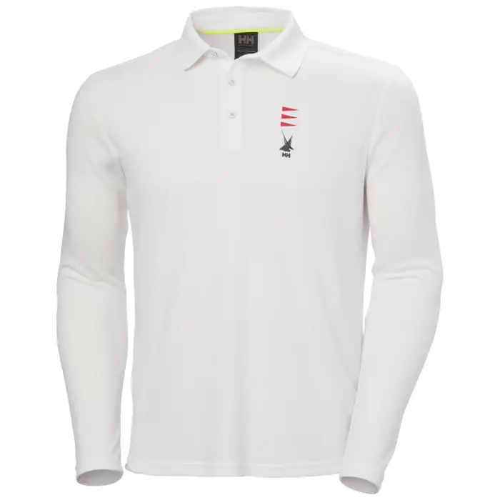 Polo a maniche lunghe Helly Hansen Skagerrak Quickdry Blanc