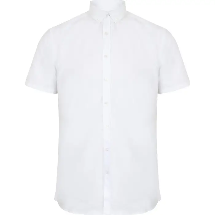 Henbury Camicia a maniche corte HB517 Bianco