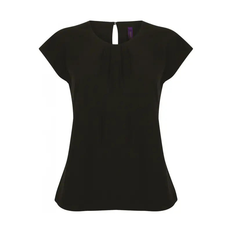 Henbury Camicia donna con collo a pieghe