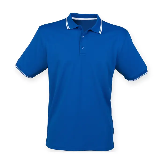Henbury Polo Coolplus® Bleu