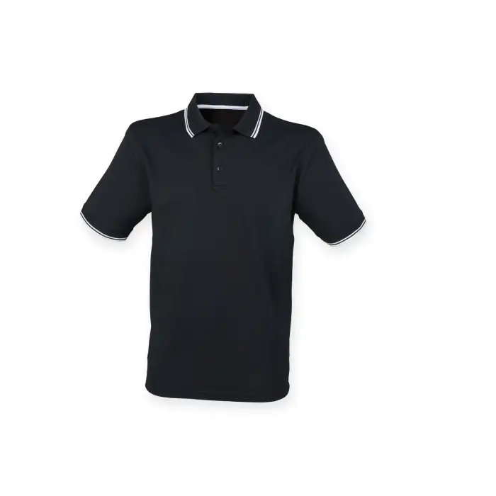 Henbury Polo Coolplus® Noir