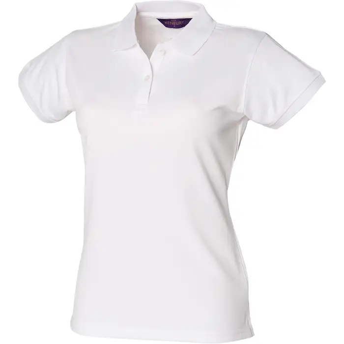 Henbury T-shirt & Polo Coolplus Bianco