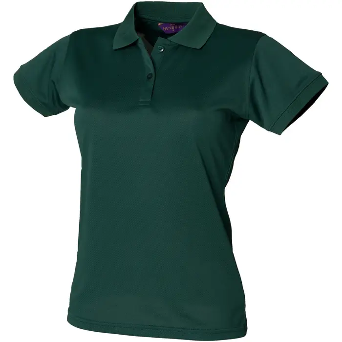 Henbury T-shirt & Polo Coolplus Verde