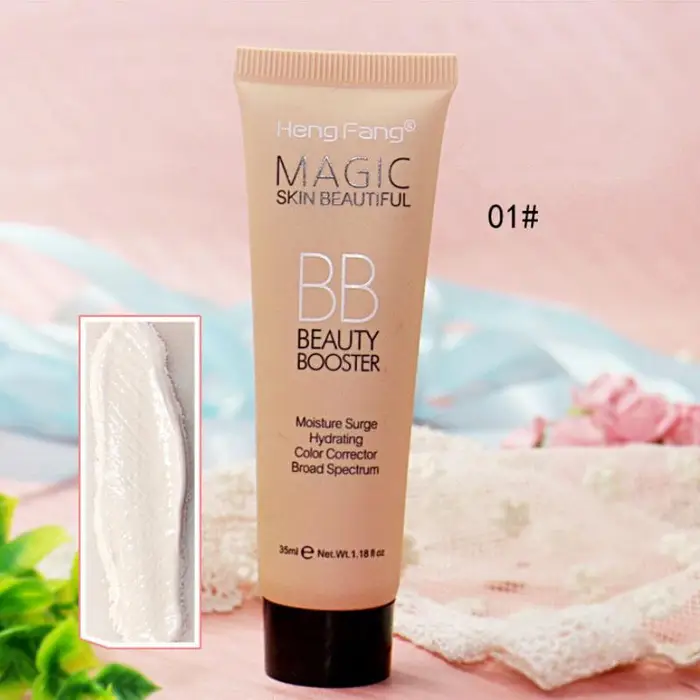 HENGFANG Kit per trucco base Pro Brighten Protezione solare Sbiancamento viso impermeabile a lunga durata Fondotinta di marca BB Cream 3