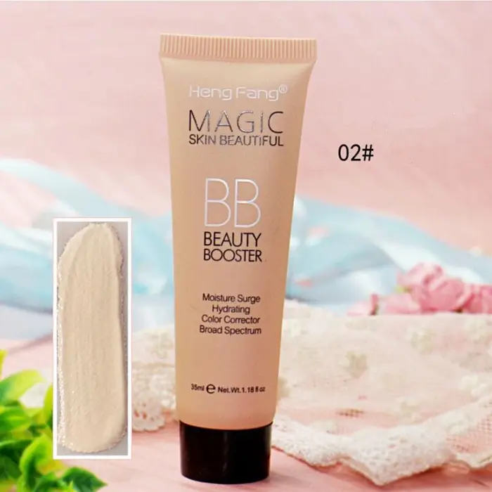 HENGFANG Kit per trucco base Pro Brighten Protezione solare Sbiancamento viso impermeabile a lunga durata Fondotinta di marca BB Cream 3
