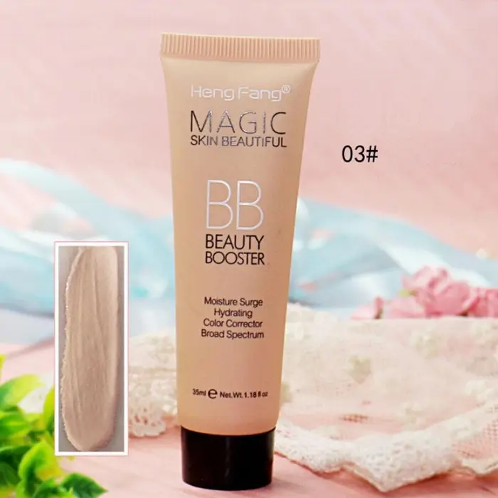 HENGFANG Kit per trucco base Pro Brighten Protezione solare Sbiancamento viso impermeabile a lunga durata Fondotinta di marca BB Cream 3
