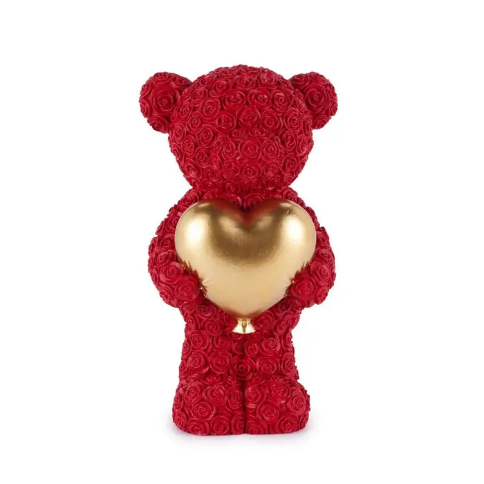 HENRIETTE Bomboniera Orsetto Cuore Rosso