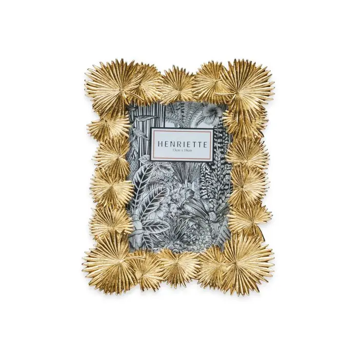 HENRIETTE Cornice Palme - - Resina - Oro