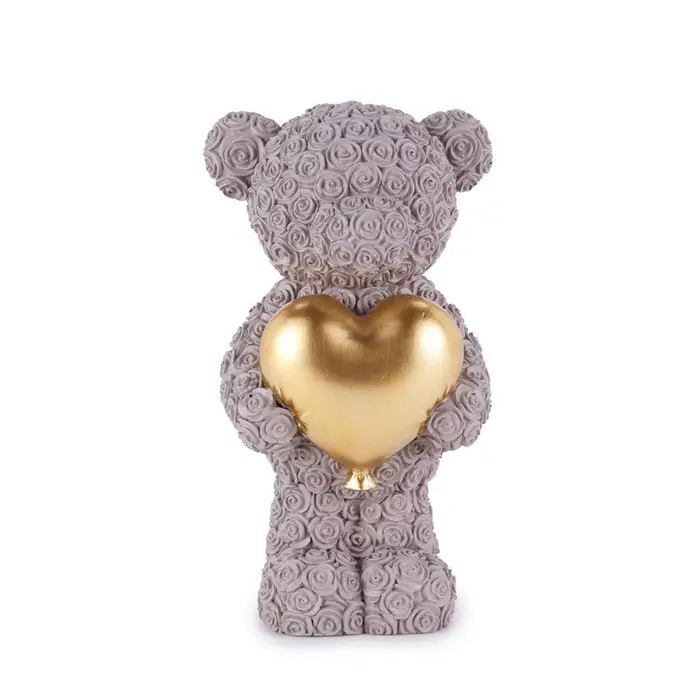 HENRIETTE Orsetto Cuore Grigio